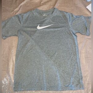 Nike Dri-Fit Boys Athletic Shirt-XL, Gray/White